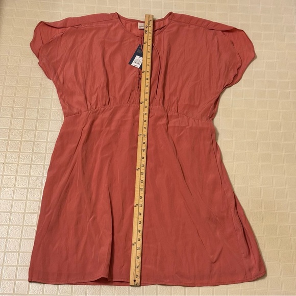 Universal Thread Coral Tie-Front Blouse - Picture 2 of 4